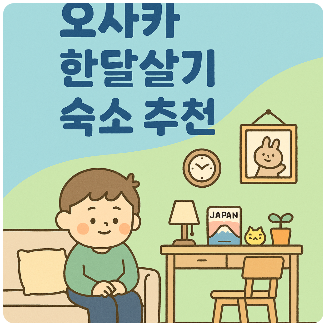 오사카 한달살기 숙소