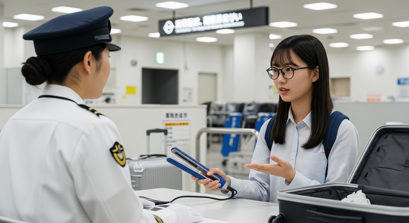 일본 무선고데기 반입 기준 설명 썸네일 – 리튬이온 배터리·기내 반입 규정 안내