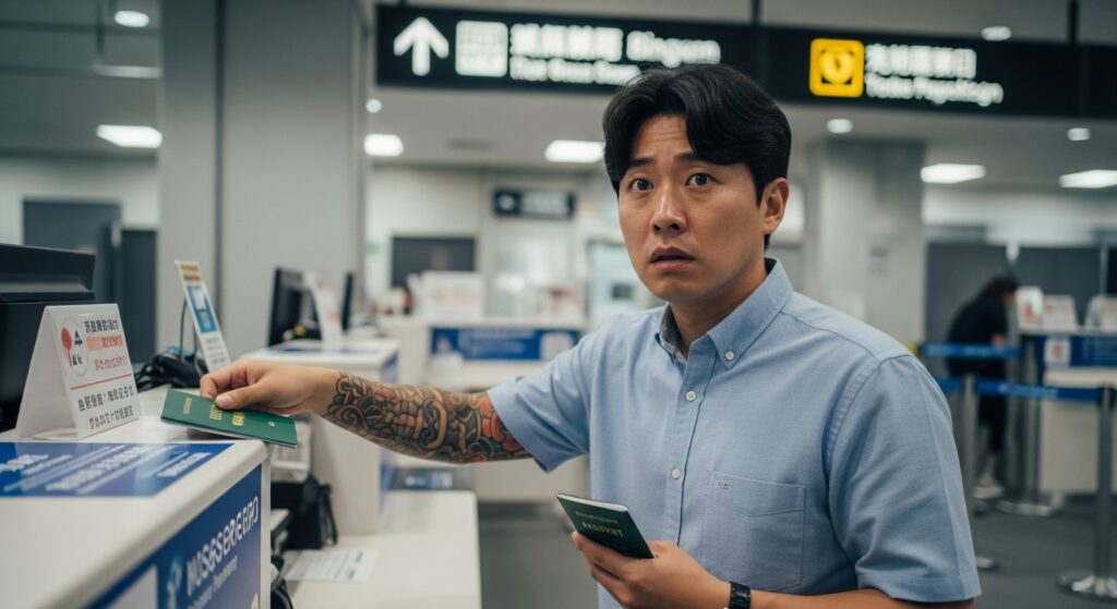 일본여행 문신