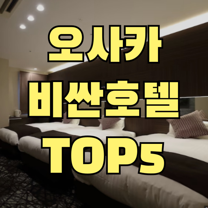 오사카 비싼 호텔 다섯 군데