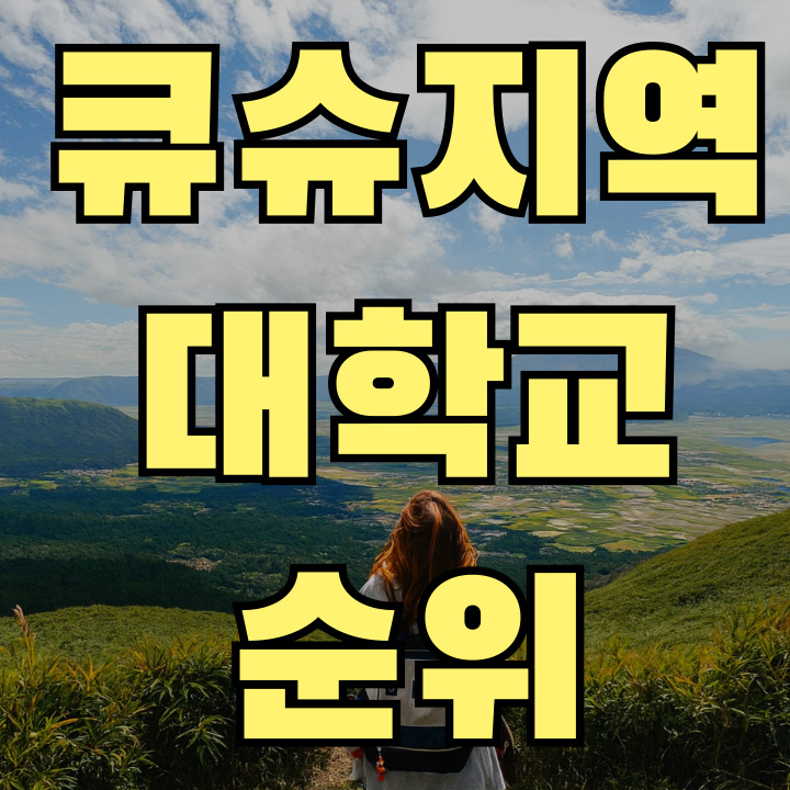 규슈 대학 순위 2025년 후쿠오카 입시 정보