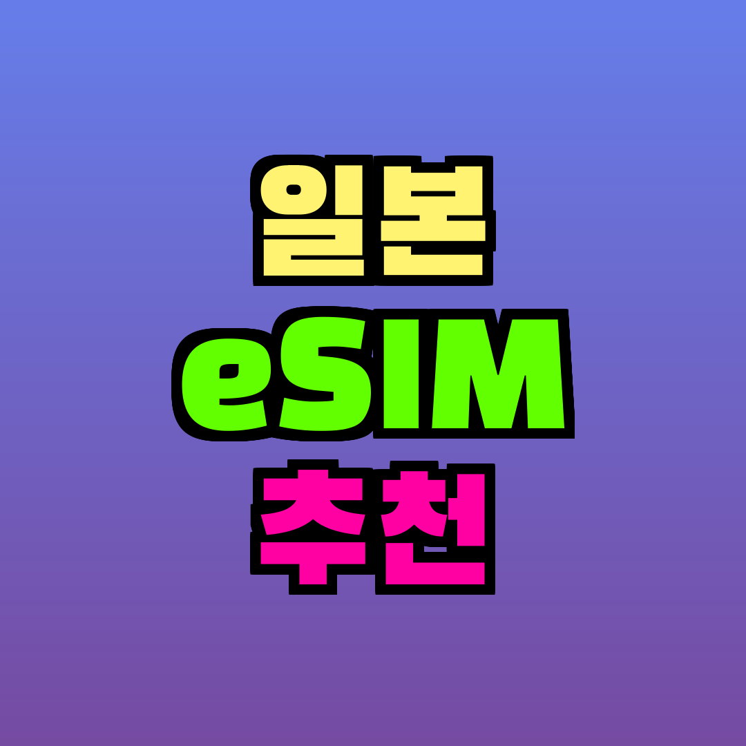 일본 eSIM 추천