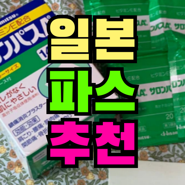일본 파스 추천