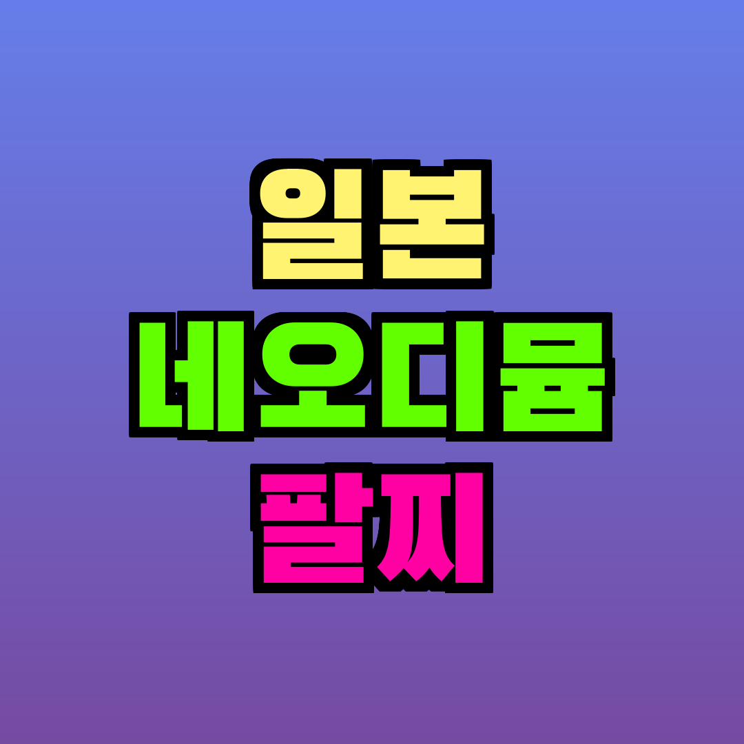 일본 네오디뮴 팔찌
