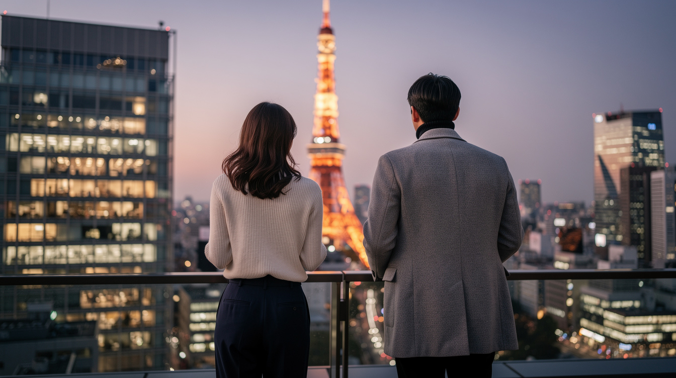 시오도메·카레타 시오도메에서 보는 도쿄타워 야경
