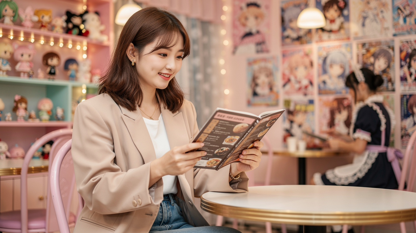 메이드 카페 입장 절차와 주문 방법