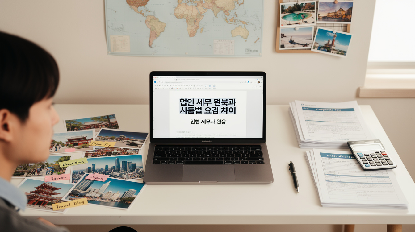 법인 세무 비용과 규모별 요금 차이