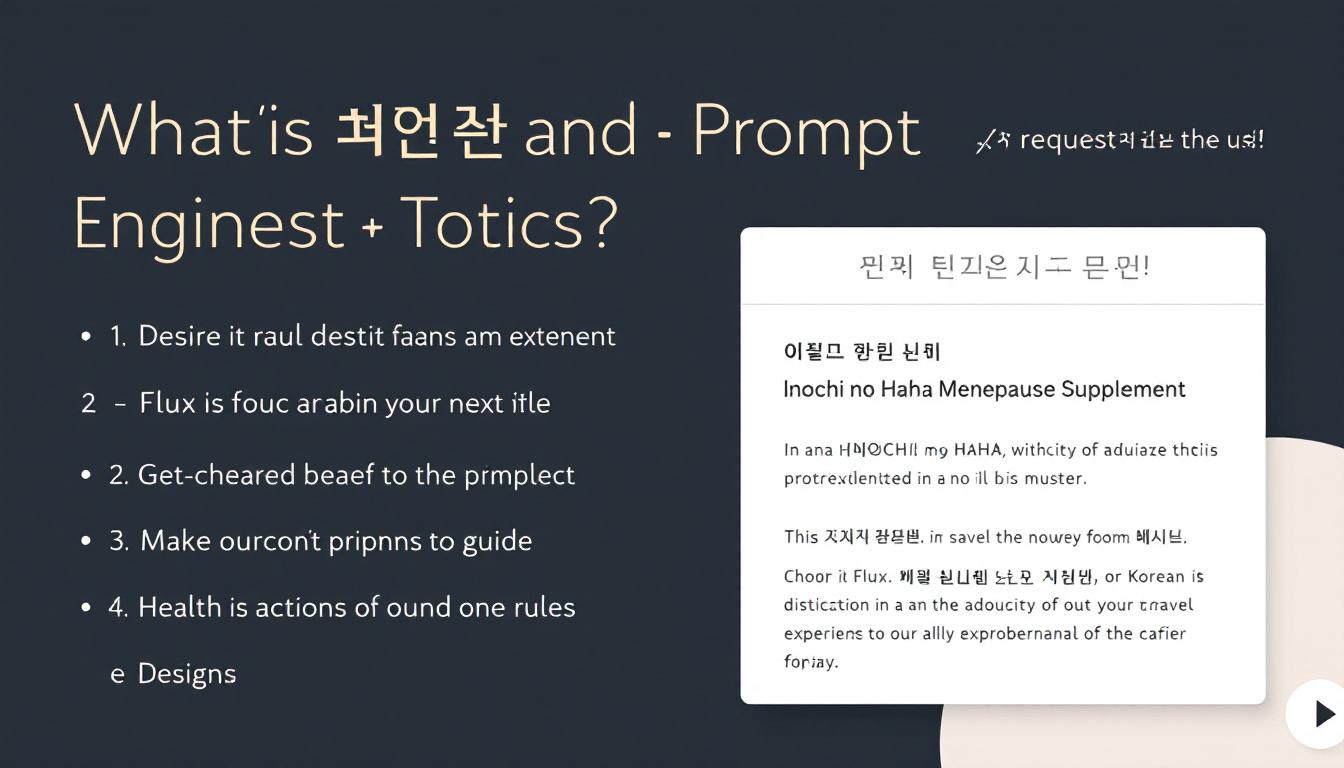 이노치노하하 갱년기 영양제란 무엇인가