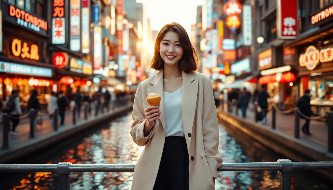 오사카 핵심 관광지 - 도톤보리·오사카성·구로몬 시장