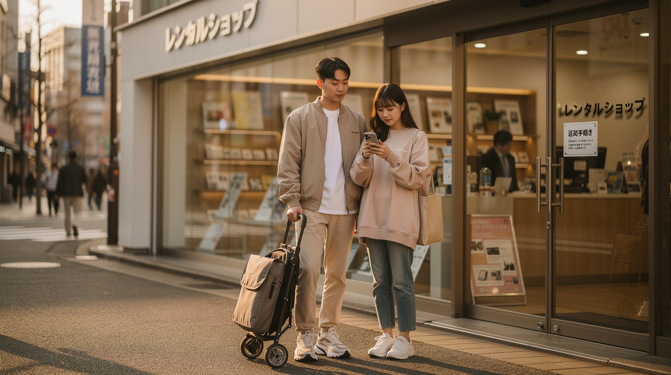 도쿄 유모차 대여 반납 절차와 비용 정산