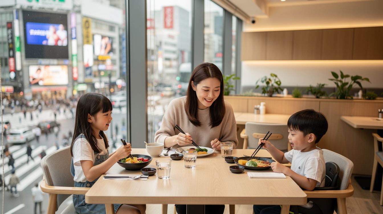시부야 대형 복합시설별 아이동반 식당 이용 팁