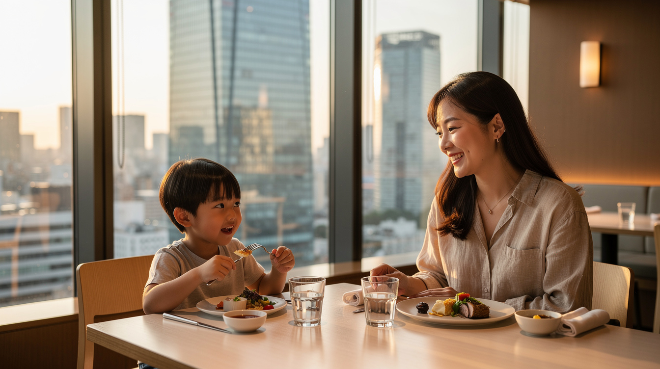 도쿄미드타운 아이동반 식당 추천 2곳