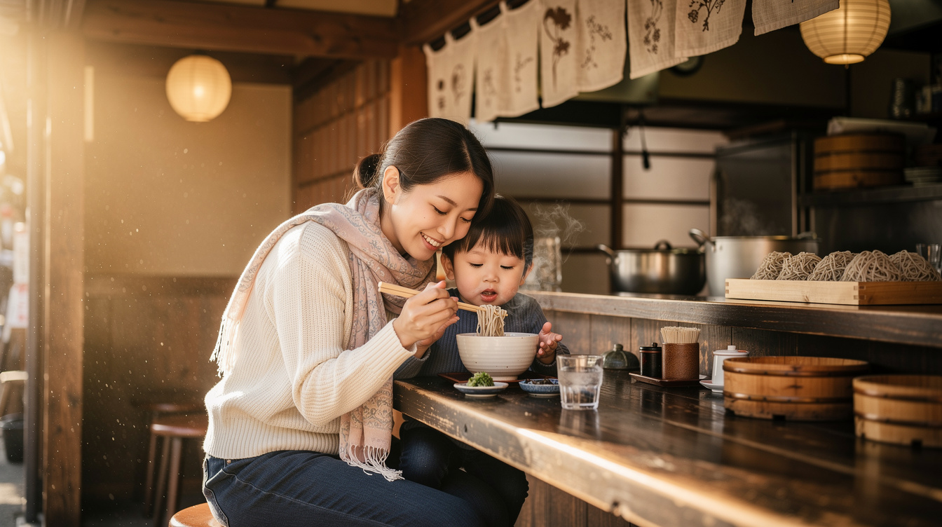 아자부주반에서 아이와 함께 먹기 좋은 일식 소바 맛집