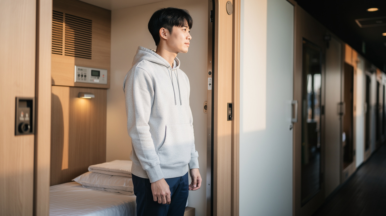 후쿠오카 캡슐호텔 후기 - 실제 투숙 환경은 어떤가
