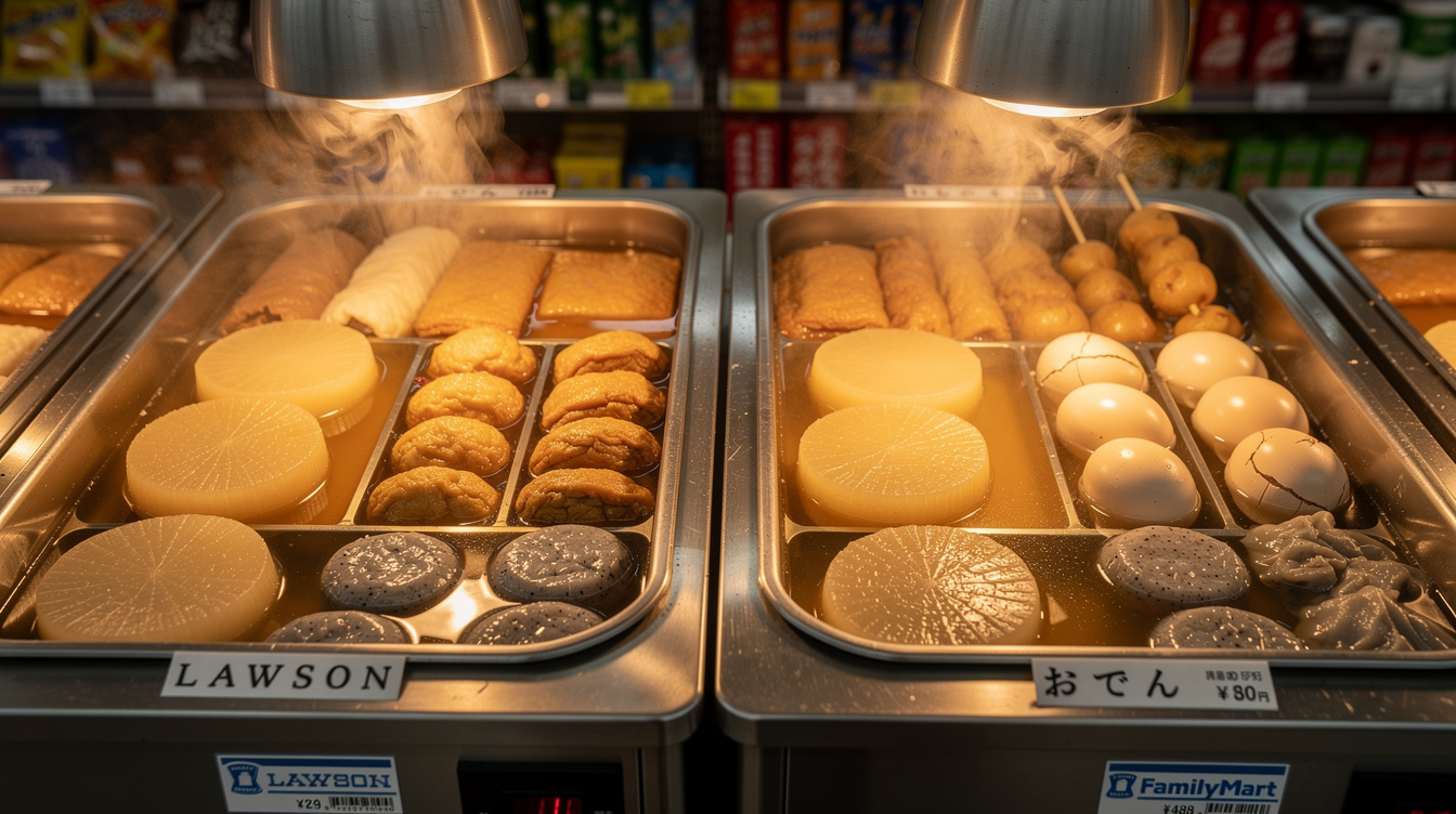 로손·패밀리마트 일본 편의점 오뎅 종류 비교