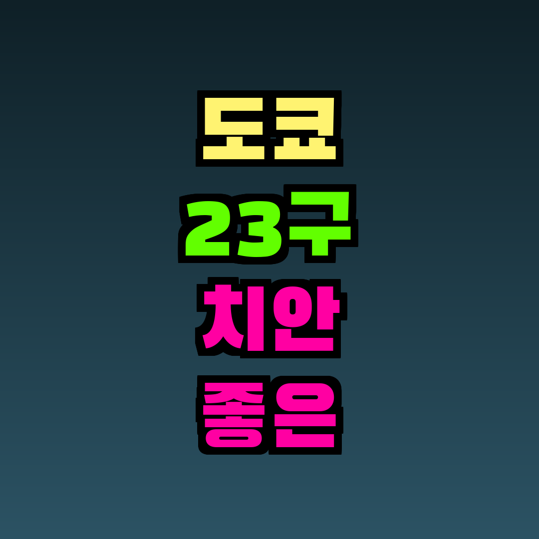 도쿄 23구 치안 좋은 동네