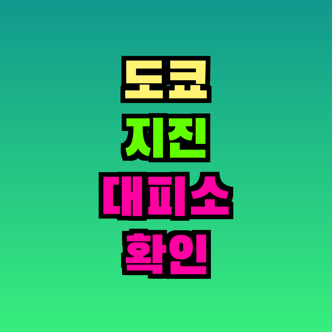 도쿄 지진 대피소 확인 어플