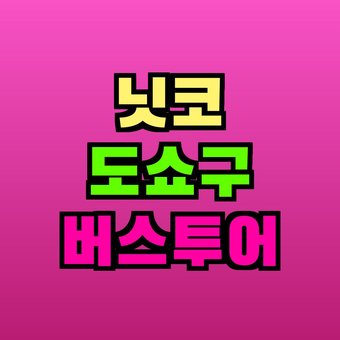 닛코 도쇼구 버스투어