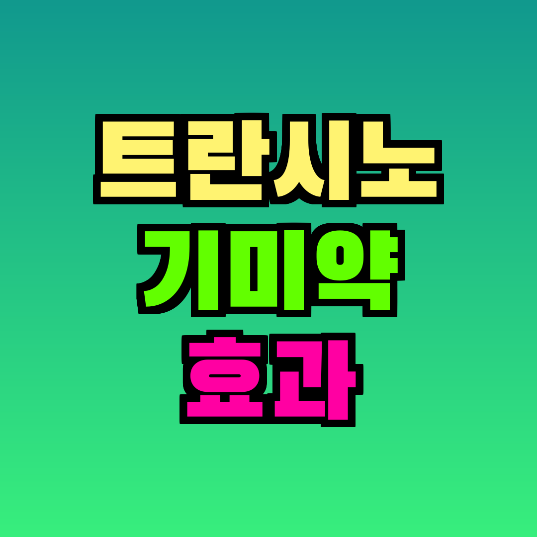 트란시노 기미약 효과