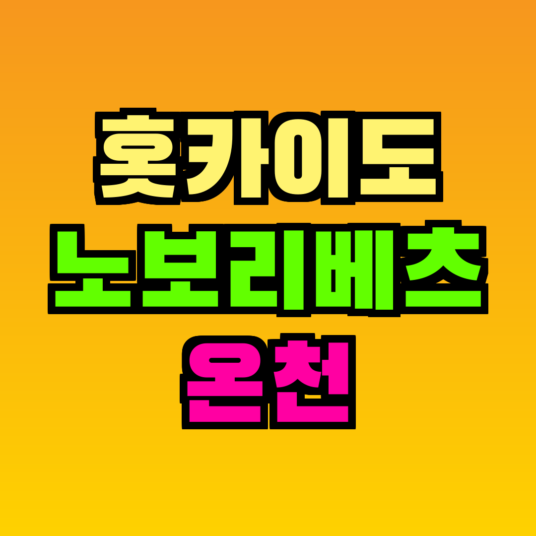 홋카이도 노보리베츠 온천