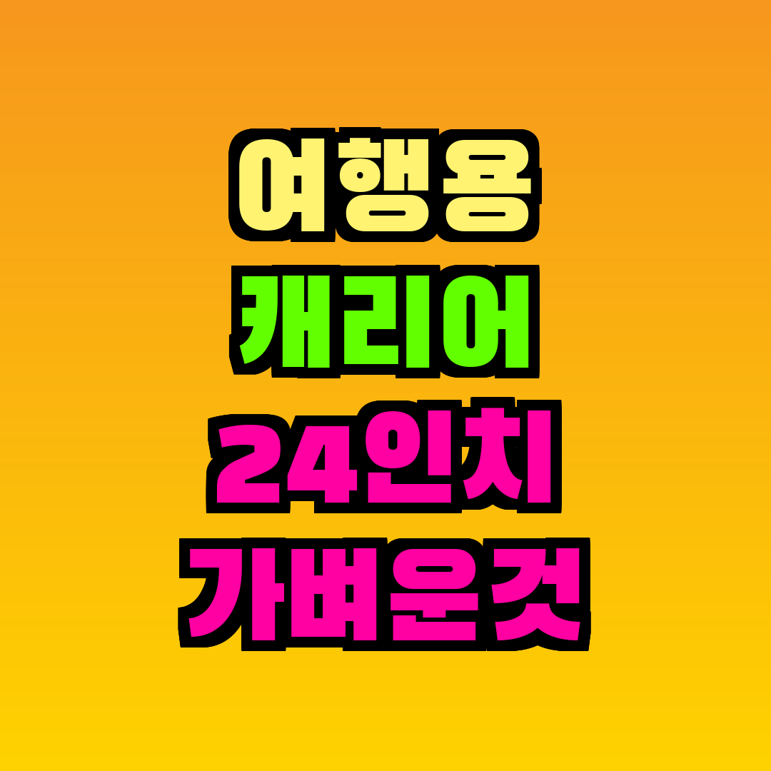 여행용 캐리어 24인치 가벼운것