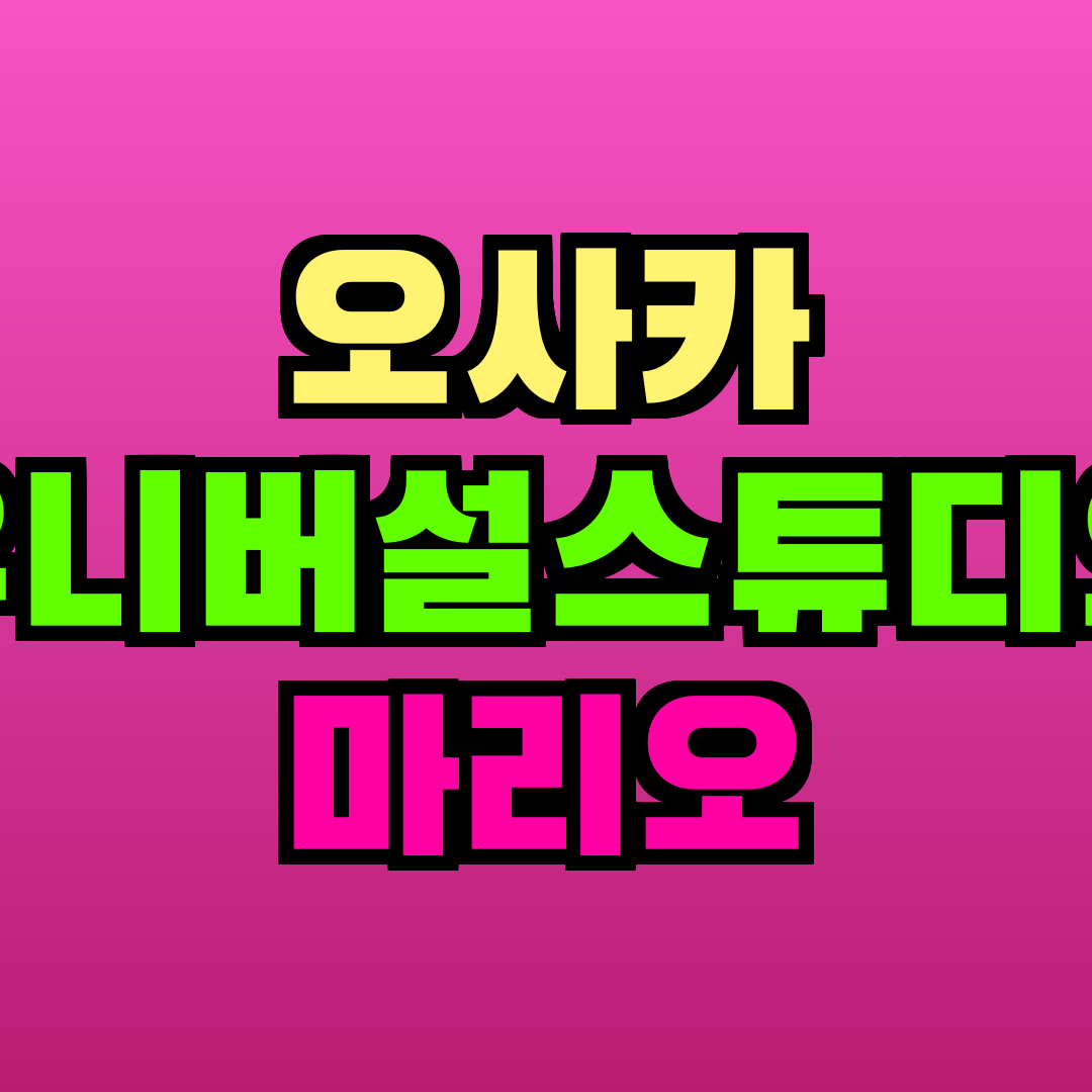 오사카 유니버설스튜디오 마리오