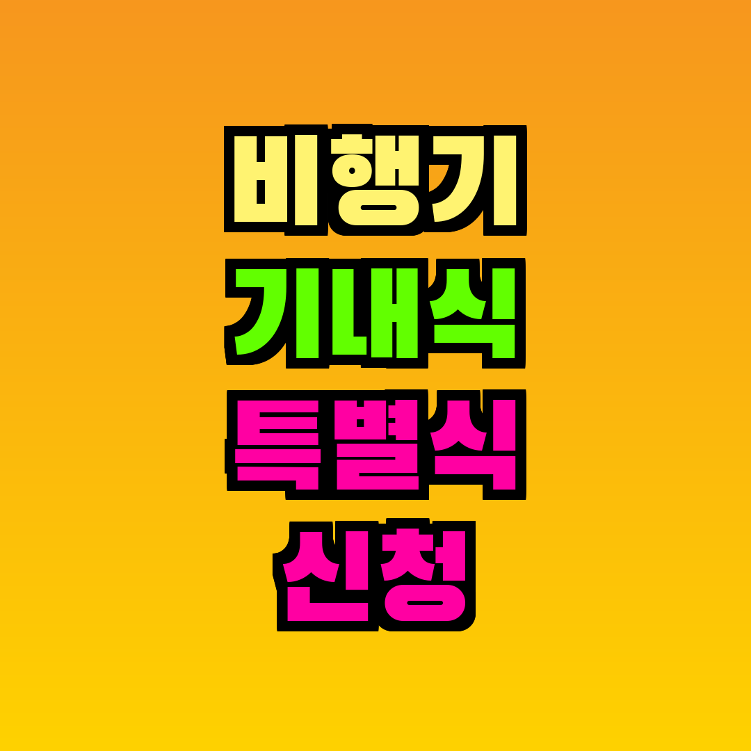 비행기 기내식 특별식 신청