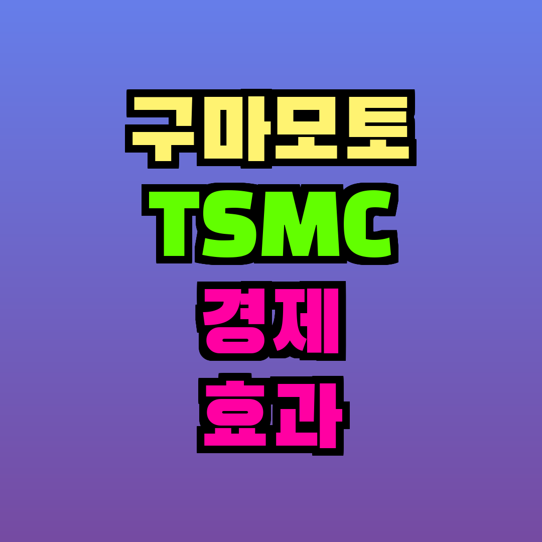 구마모토 TSMC 경제 효과