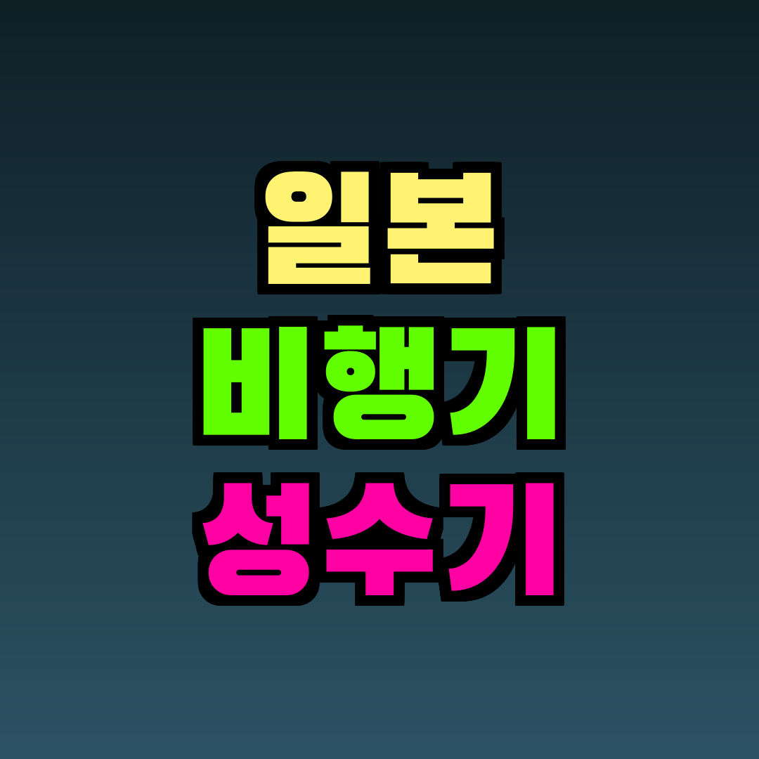 일본 비행기 성수기