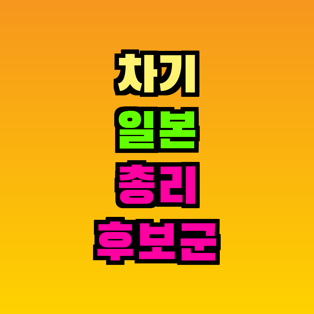 차기 일본 총리 후보군
