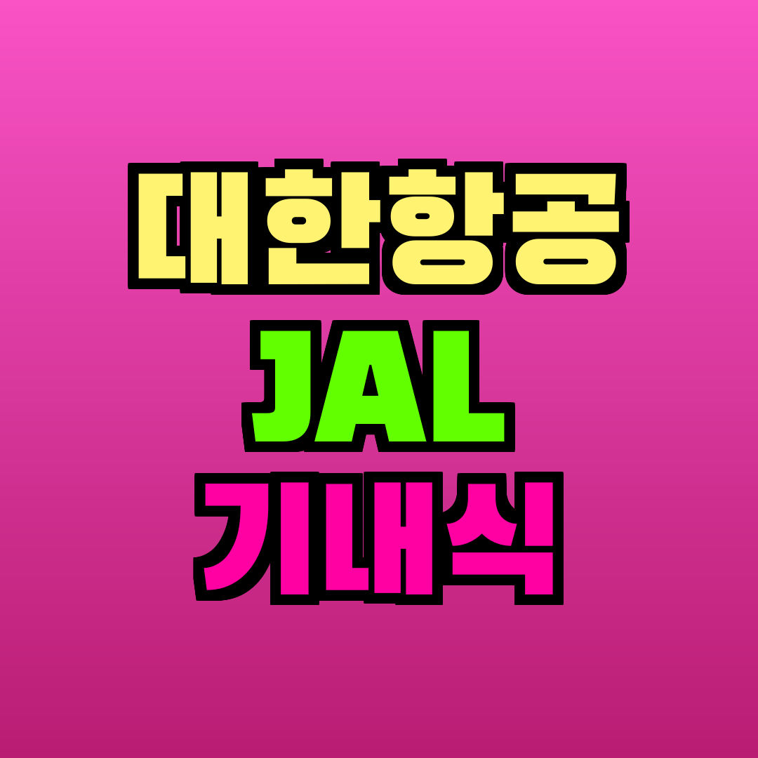 대한항공 JAL 기내식