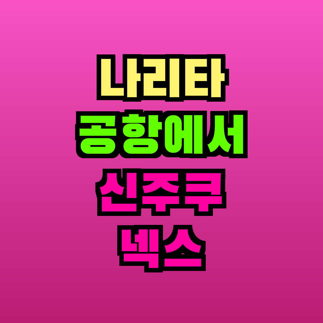 나리타 공항에서 신주쿠 넥스