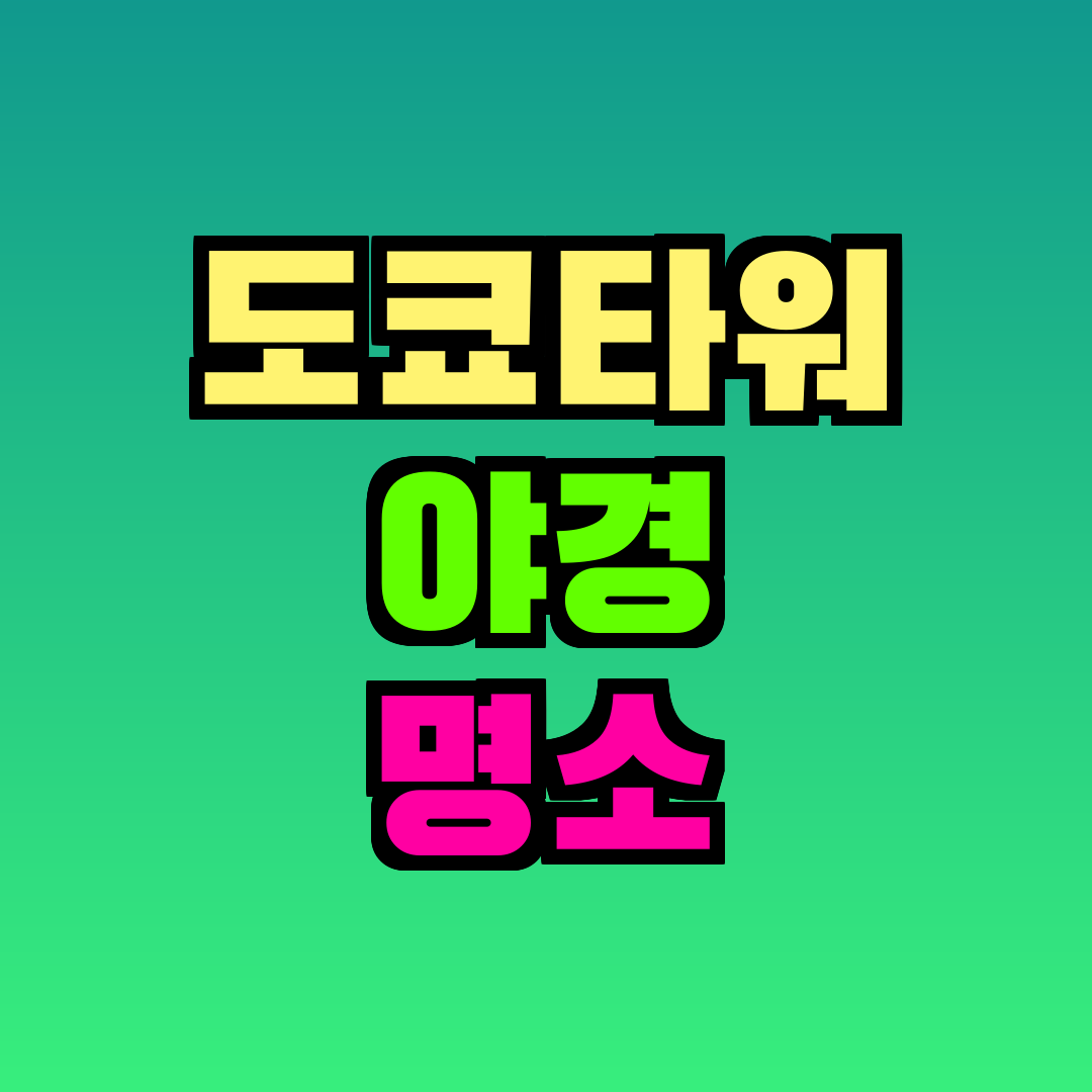 도쿄타워 야경 명소