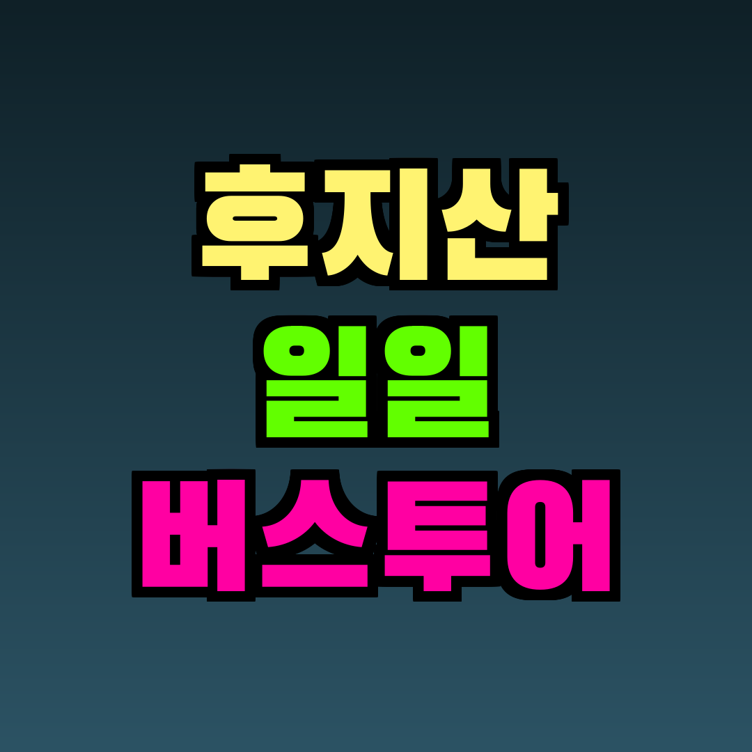 후지산 일일 버스투어
