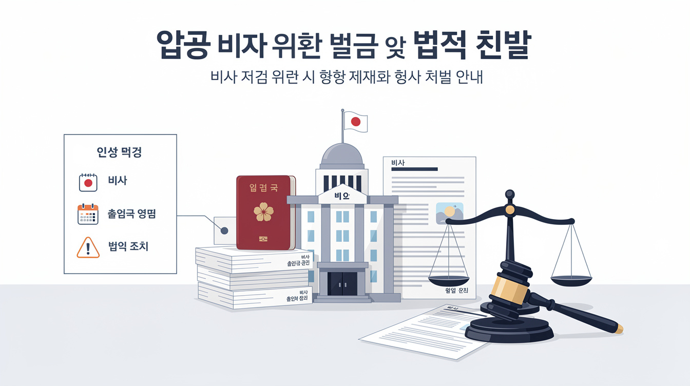 일본 비자 위반 처벌의 법적 근거와 기본 개념