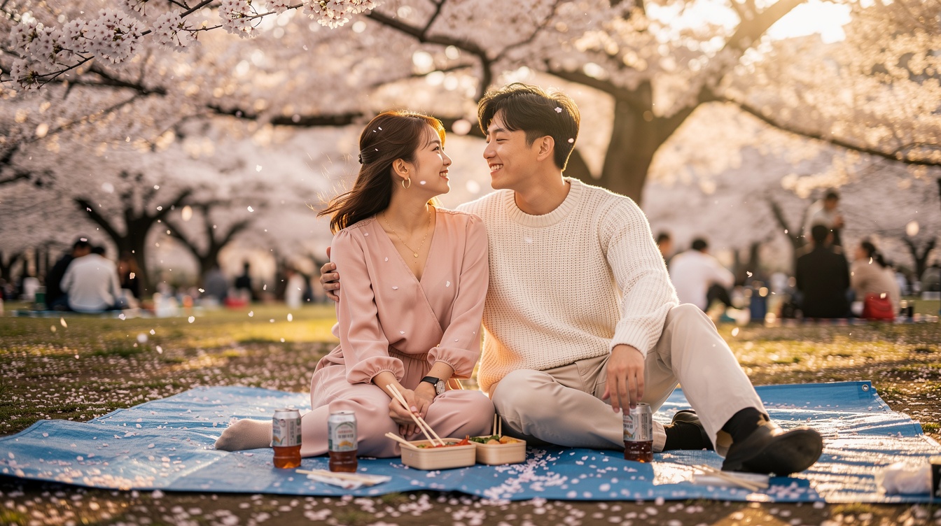 일본 벚꽃놀이 하나미 자리맡기란 무엇인가