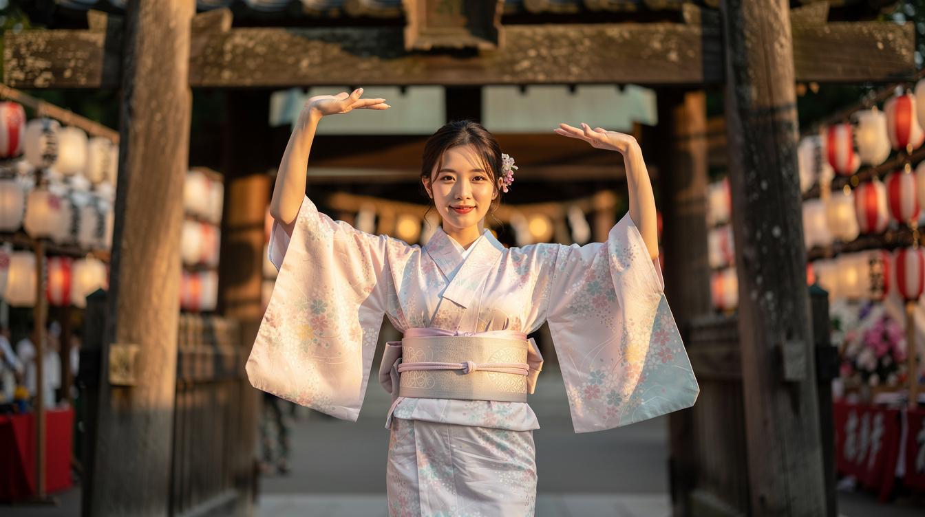 마츠리 봉오도리 춤의 기본 동작 배우기