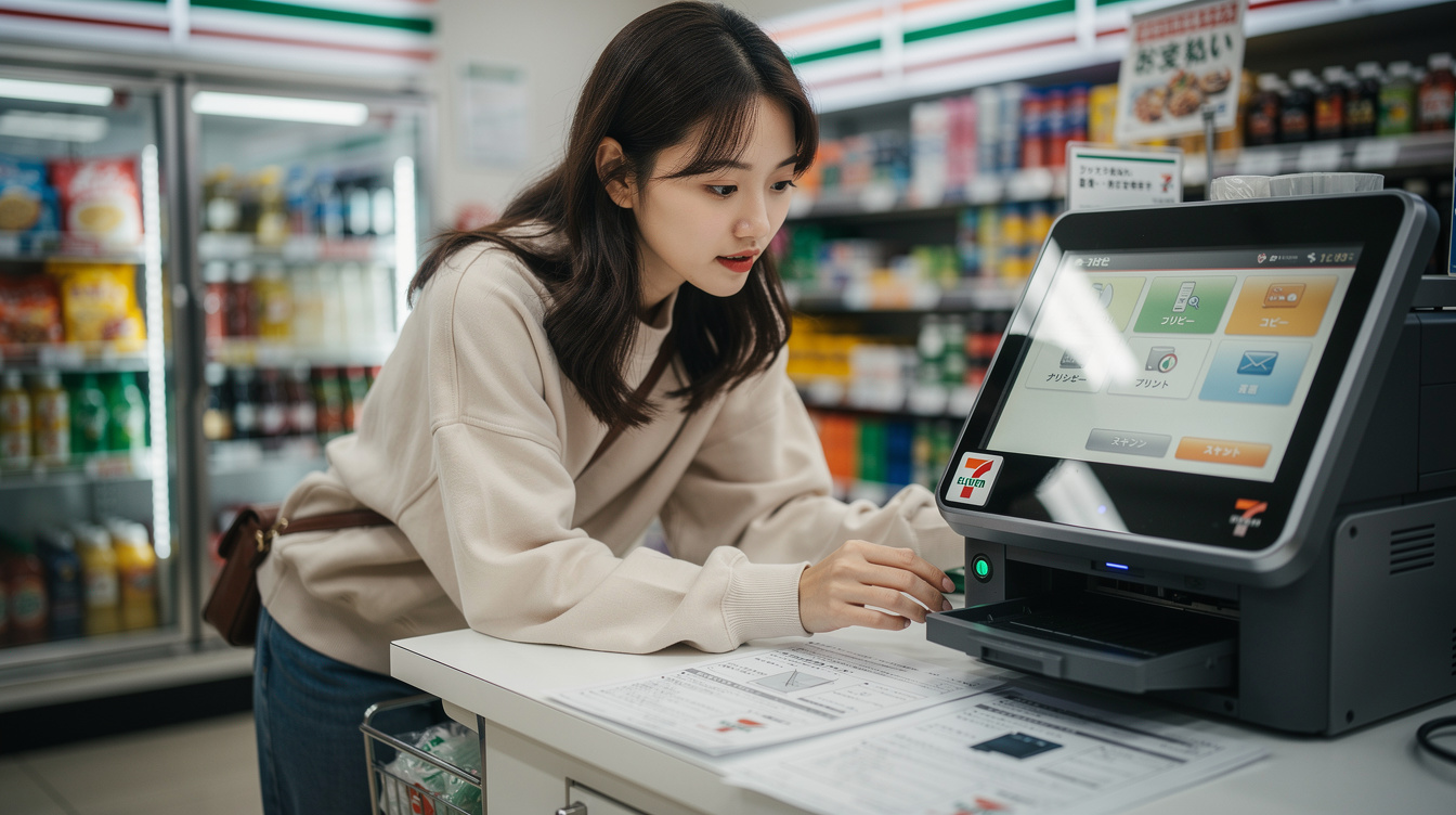 세븐일레븐 일본 편의점 프린트 복사 방법 상세 절차