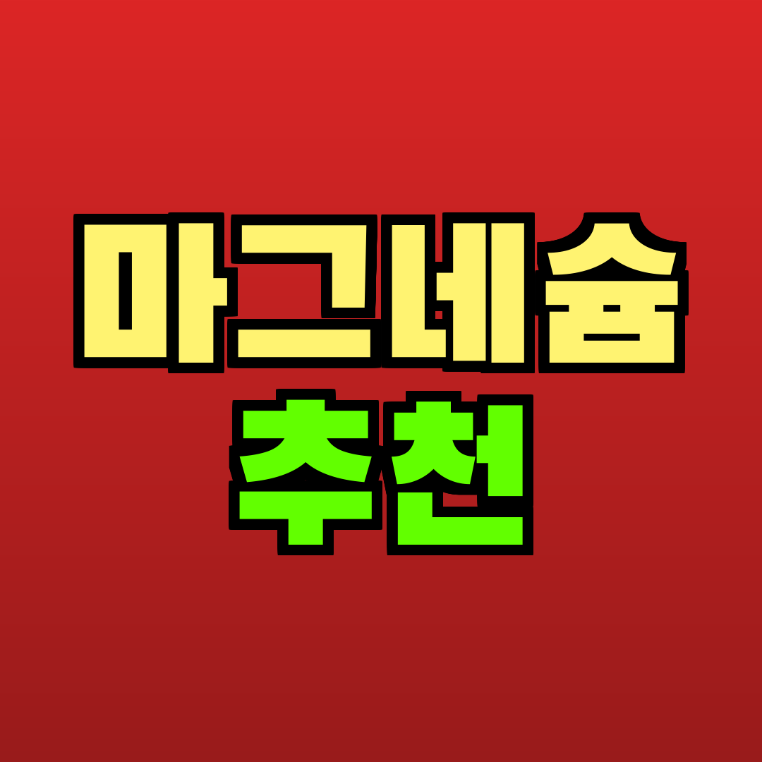 마그네슘 추천 추천