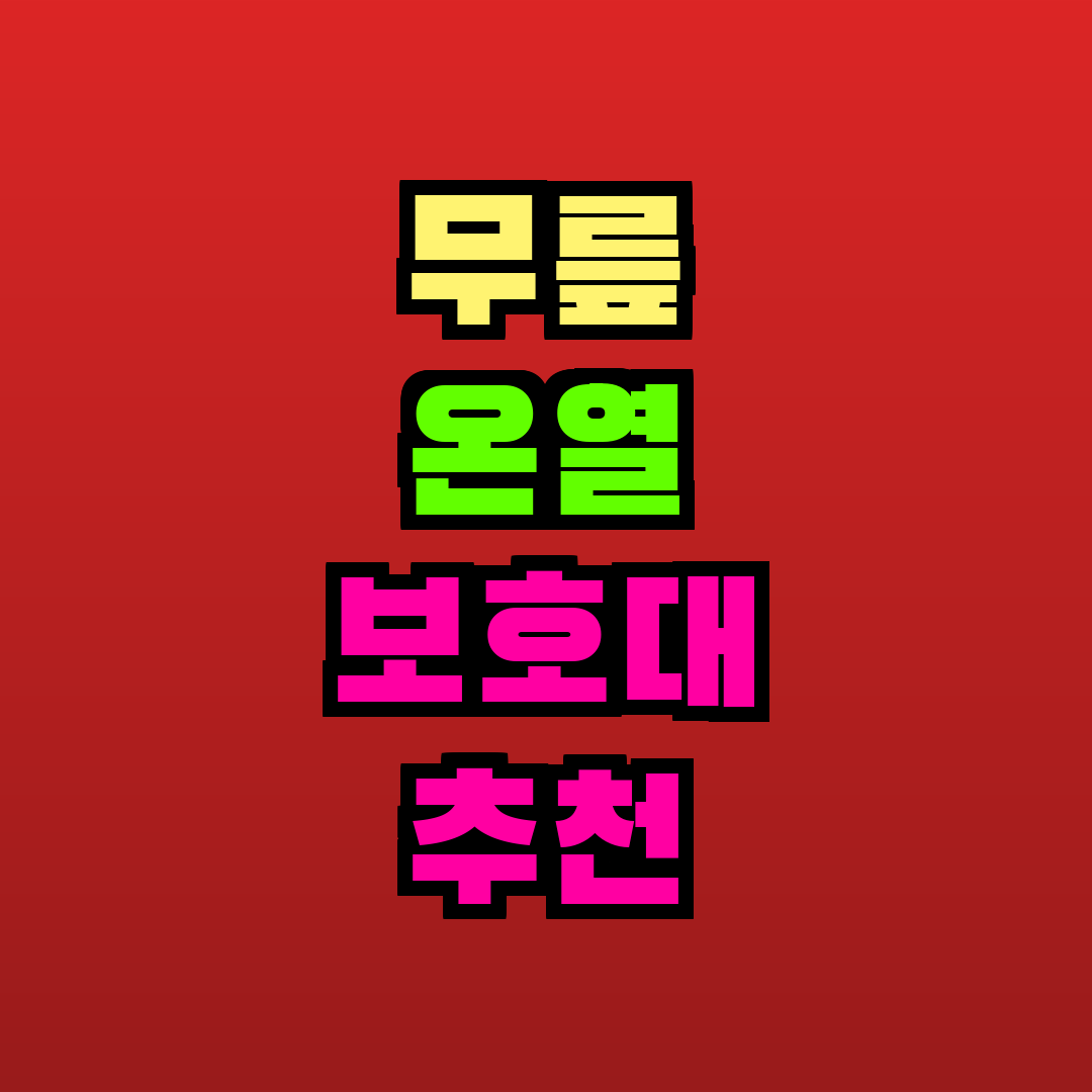 무릎 온열 보호대 추천 추천