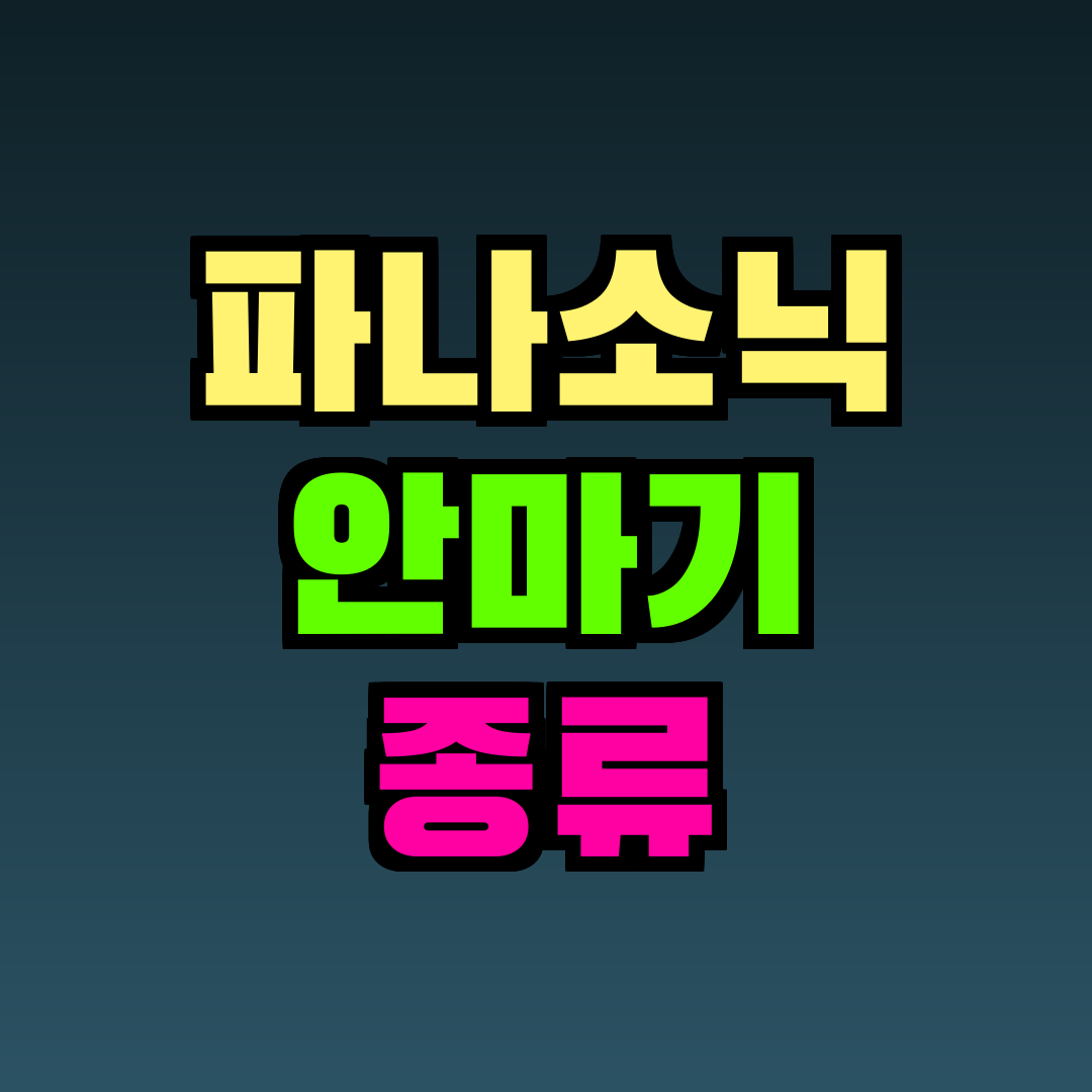 파나소닉 안마기 종류