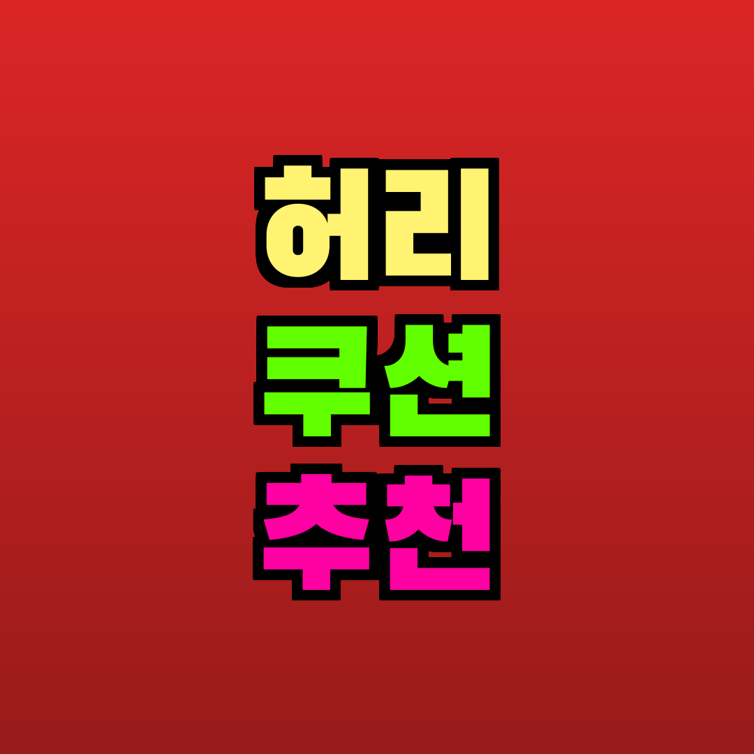 허리 쿠션 추천 추천