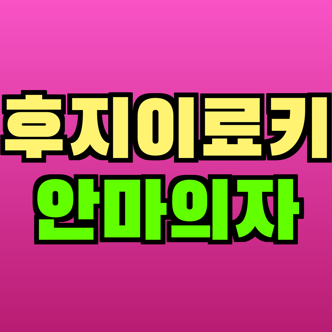 후지이료키 안마의자