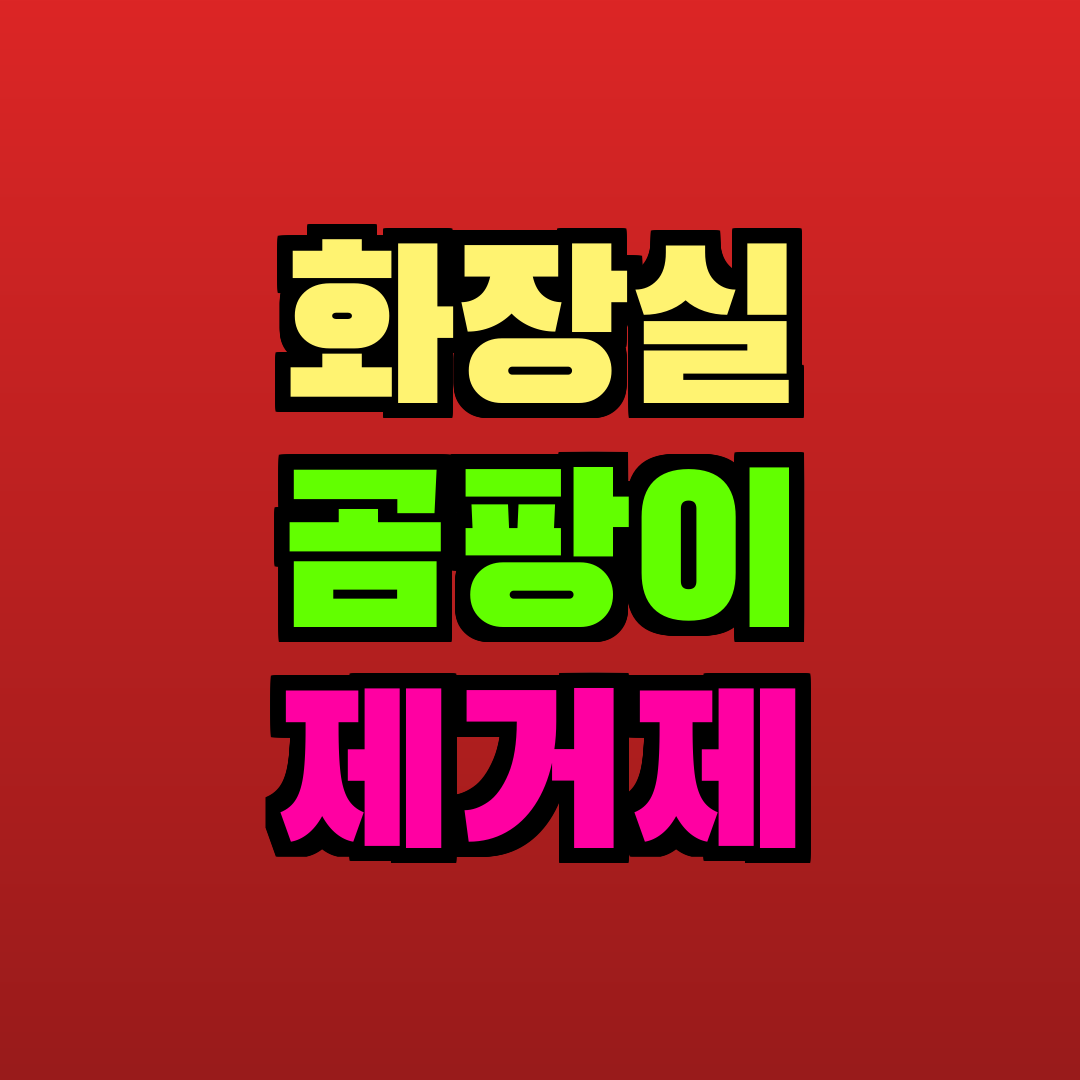 화장실 곰팡이 제거제 추천