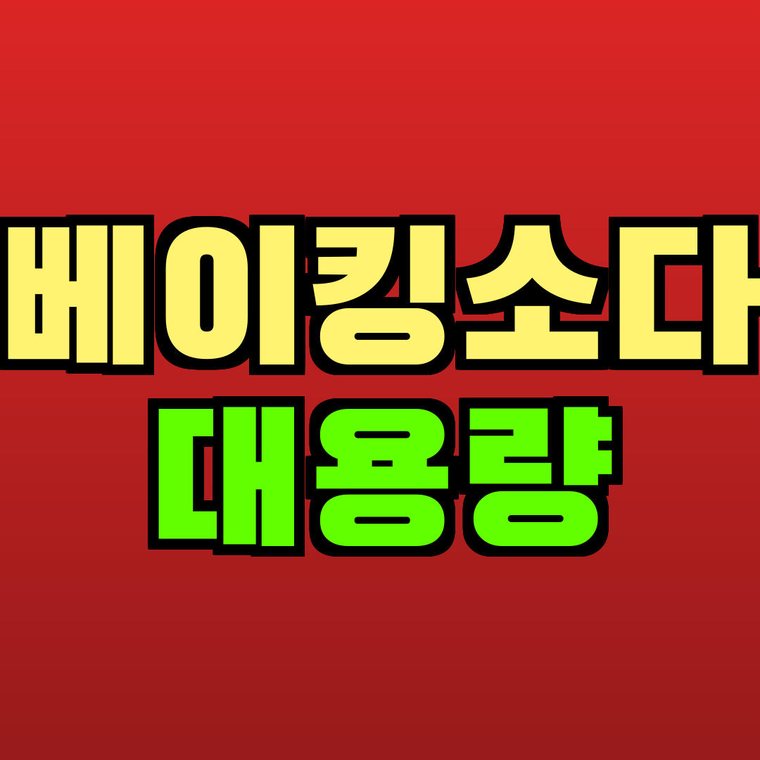 베이킹소다 대용량 추천