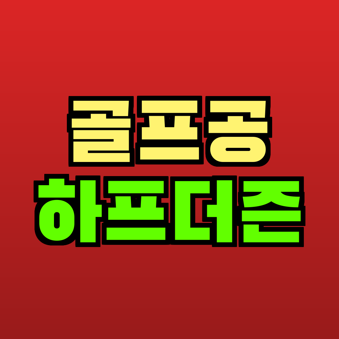 골프공 하프더즌 추천
