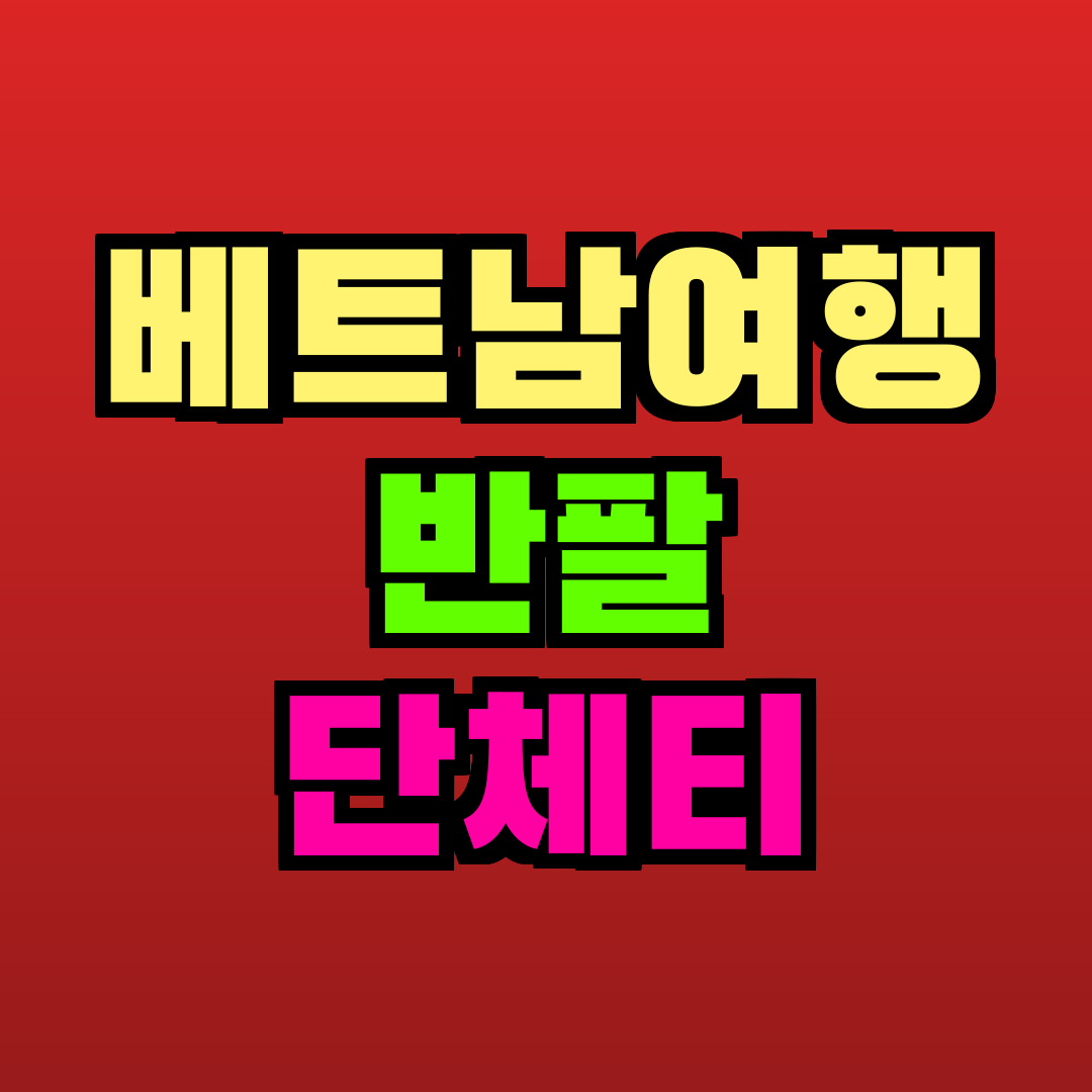 베트남여행 반팔 단체티 추천