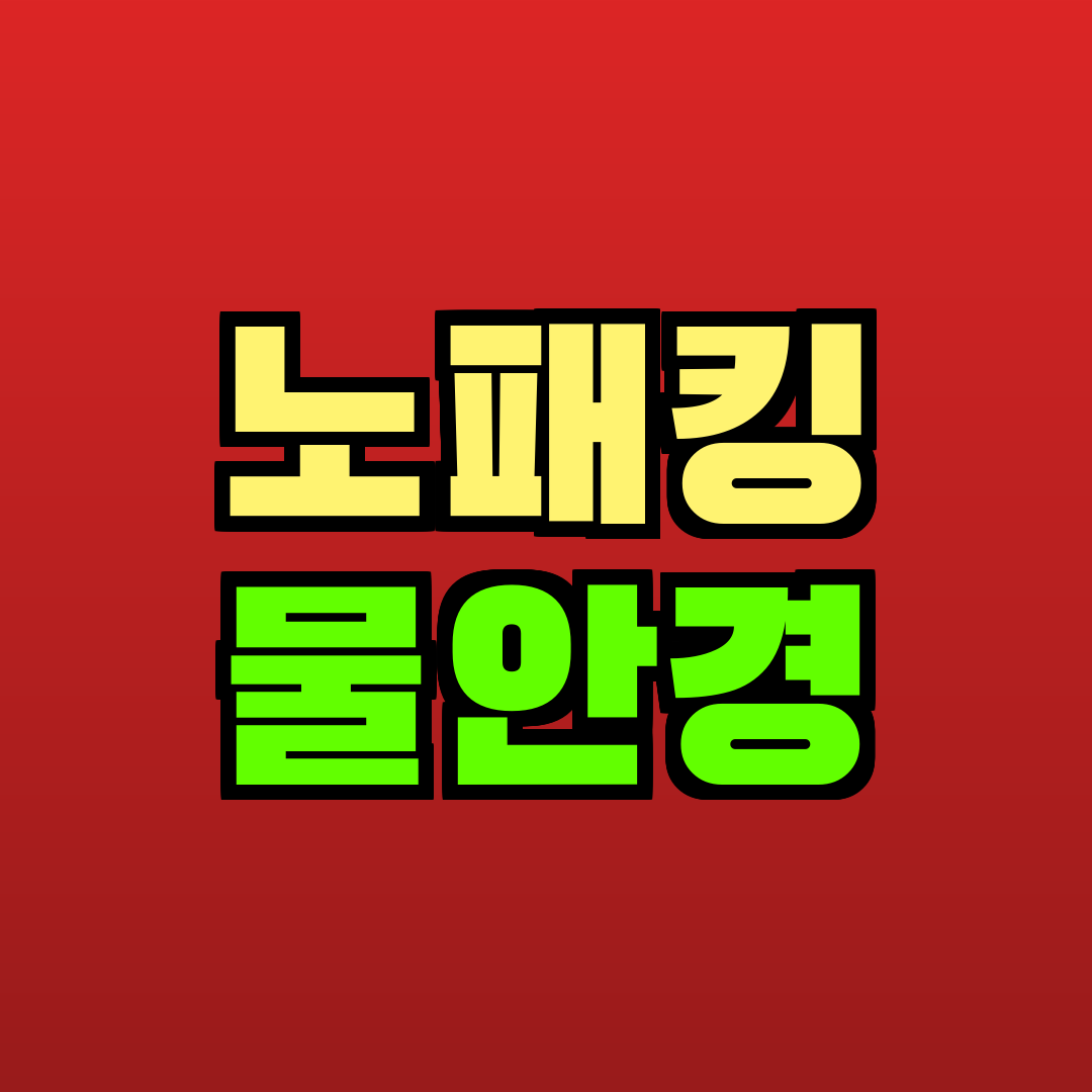 노패킹 물안경 추천