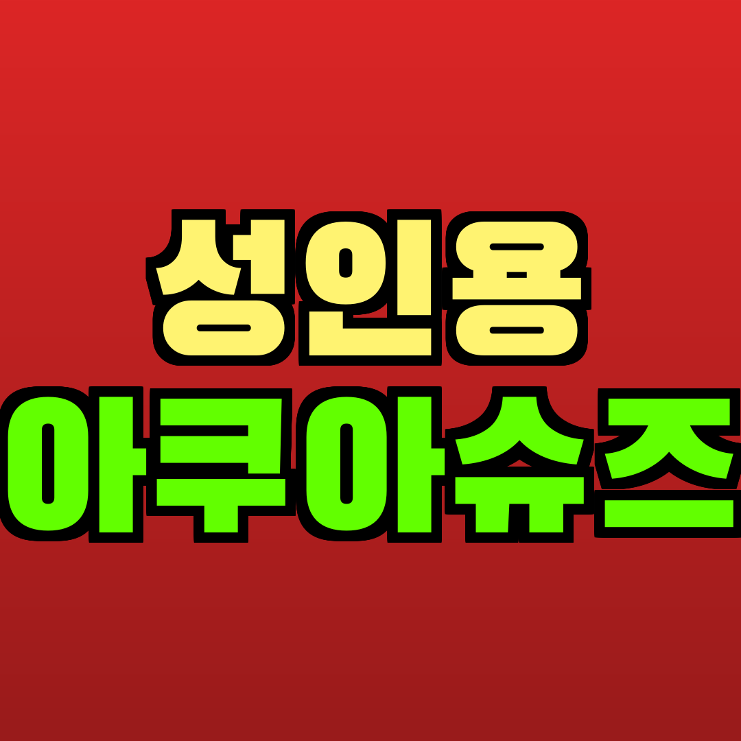 성인용 아쿠아슈즈 추천