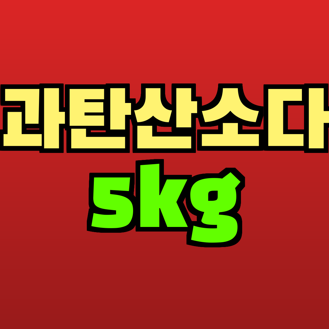 과탄산소다 5kg 추천